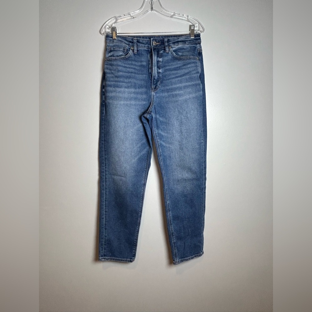 American Eagle highest rise mom Jeans size 6 regular high waist stretch denim - Picture 3 of 12